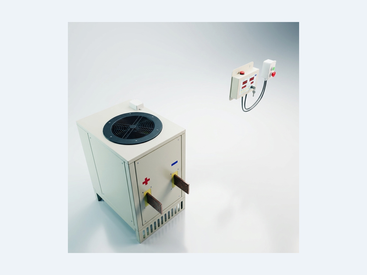 Rectifier — top with cooling fan
