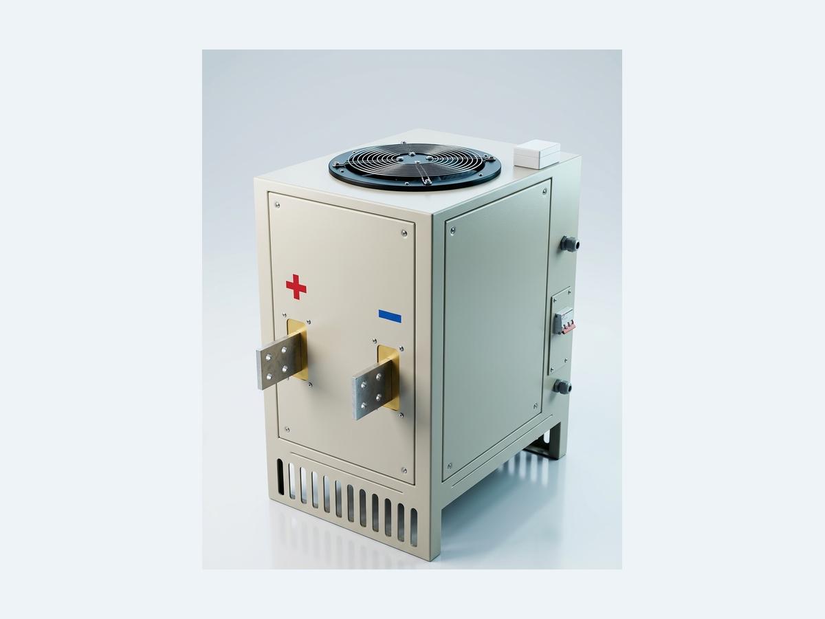 Loni plating rectifier — angled
